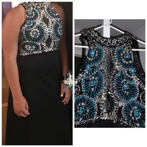 Black and Blue Prom Dress!